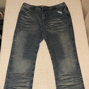 Brooklyn Xpress | Denim Legend Men's Embroidered Jeans Size 42 X 34